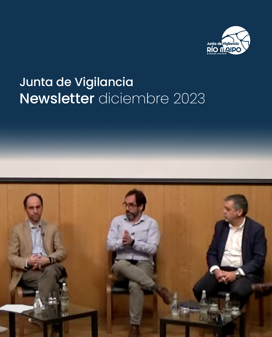 Noticias Junta de Vigilancia río Maipo Primera sección Diciembre 2023.