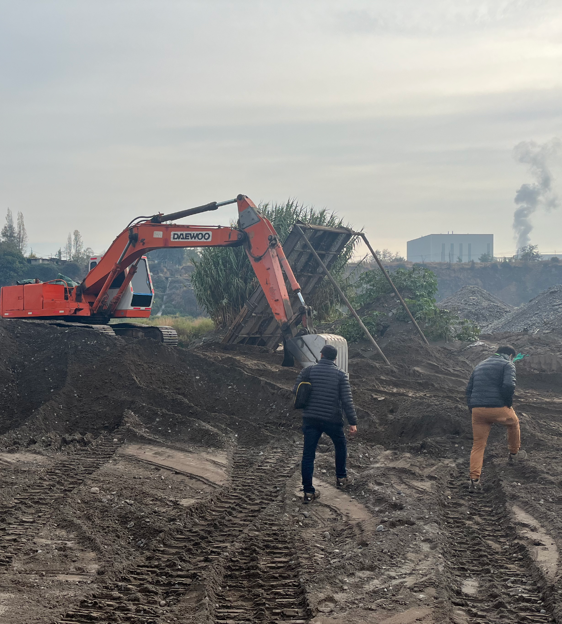 JVRM acompañó jornada de fiscalización de actividades de extracción de áridos en el río Maipo